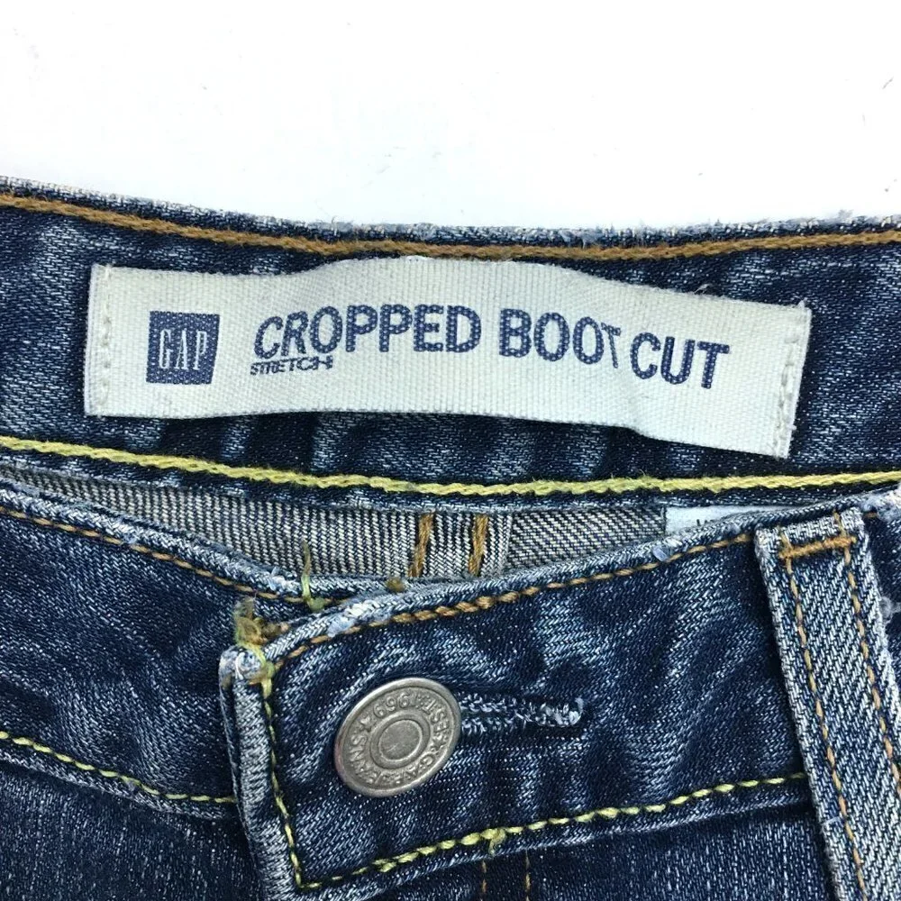 Gap Women's Jeans Cropped Bootcut Medium Wash size 8 length 24